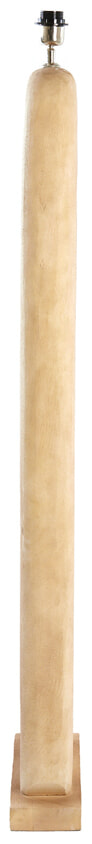 Light & Living Vloerlamp 'Kelafo' Mangohout, 125cm, kleur Naturel (excl. kap)