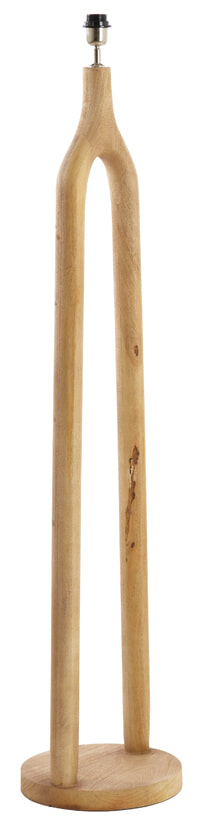 Light & Living Vloerlamp 'Xitta' Mangohout, 135cm, kleur Naturel (excl. kap)
