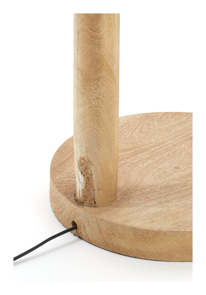 Light & Living Vloerlamp 'Xitta' Mangohout, 135cm, kleur Naturel (excl. kap)