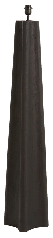 Light & Living Vloerlamp 'Navelli' Mangohout, 125cm, kleur Zwart (excl. kap)