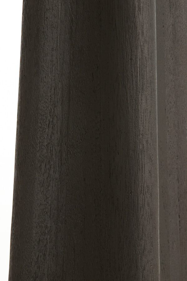Light & Living Vloerlamp 'Navelli' Mangohout, 125cm, kleur Zwart (excl. kap)