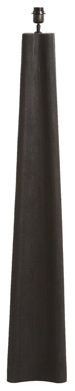 Light & Living Vloerlamp 'Navelli' Mangohout, 125cm, kleur Zwart (excl. kap)