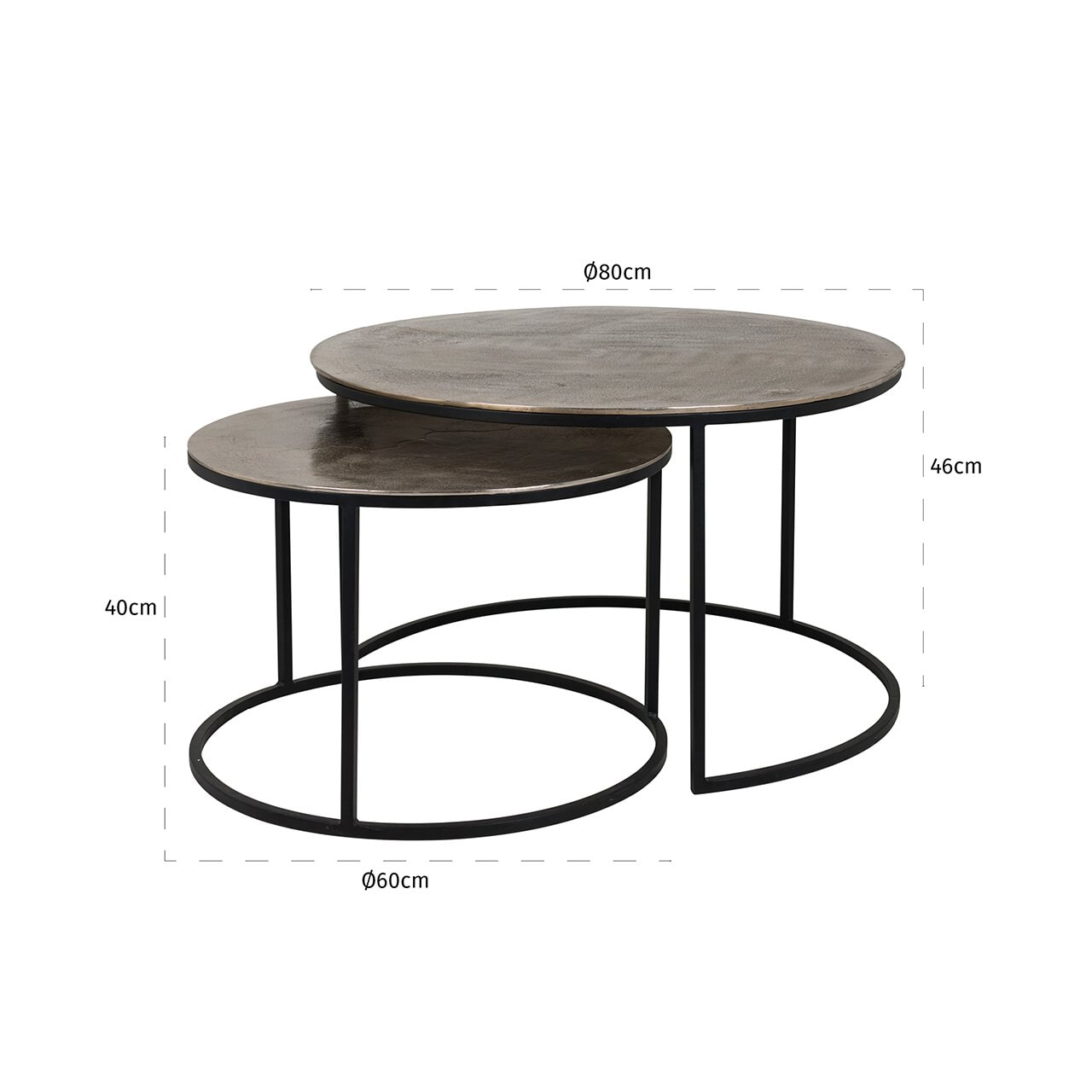 Richmond Salontafel 'Asher' Set van 2 stuks