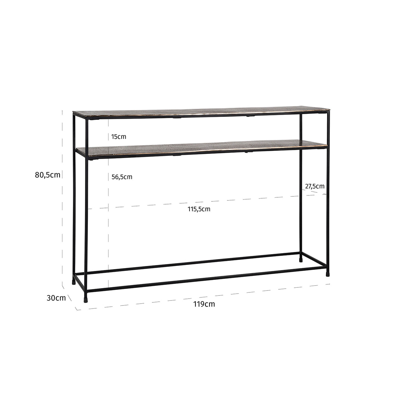 Richmond Sidetable 'Chandon' 119cm