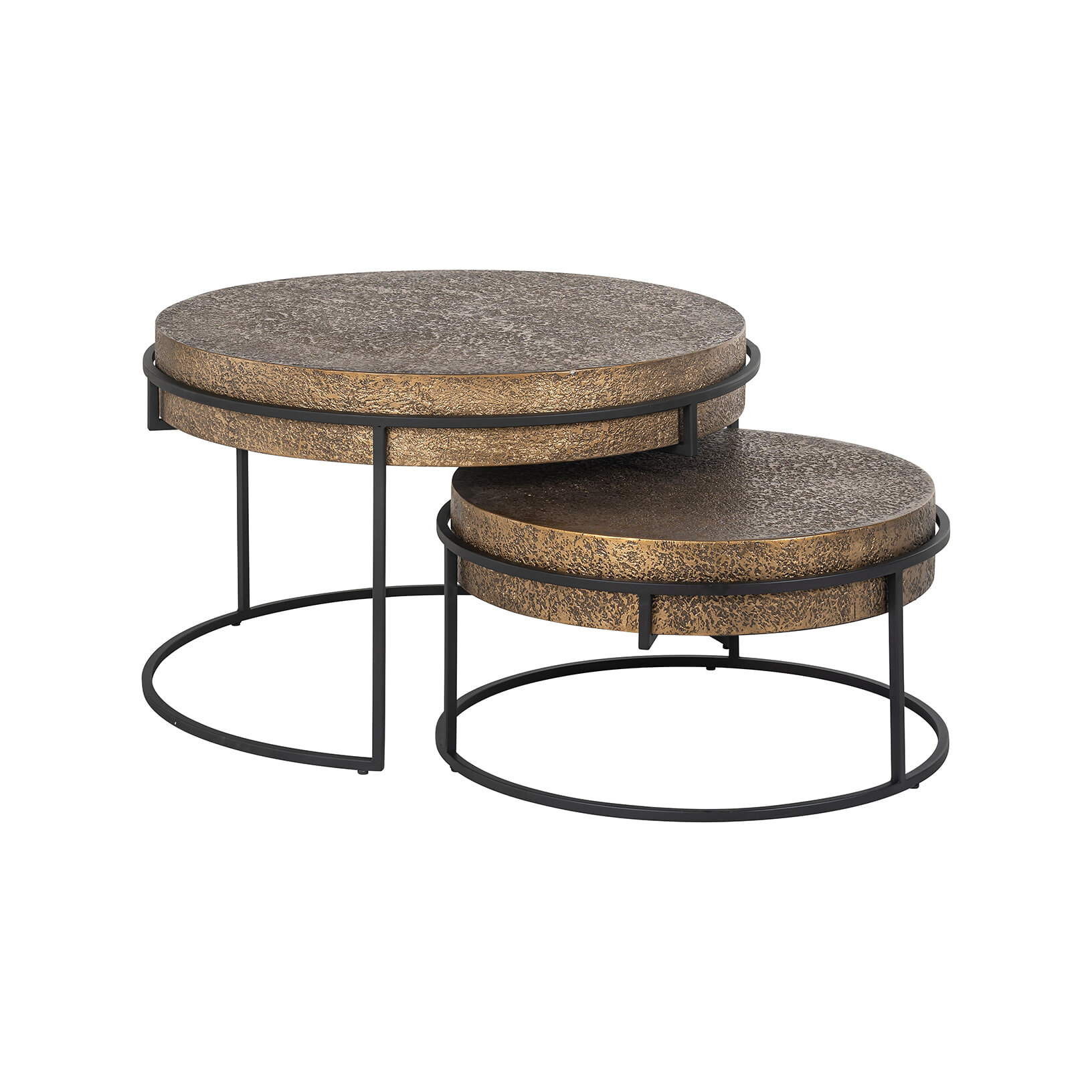 Richmond Salontafel 'Derby' Metaal, Set van 2 stuks