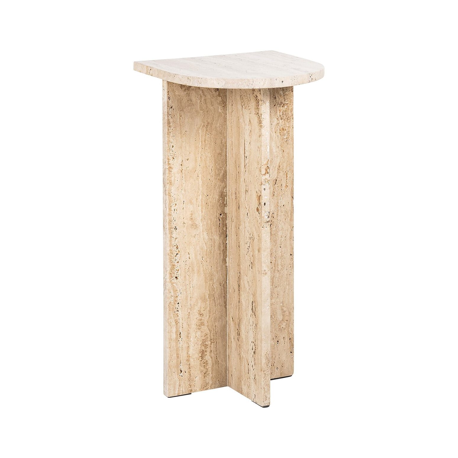 Richmond Bijzettafel Costello Travertin, 26 x 26cm - Beige