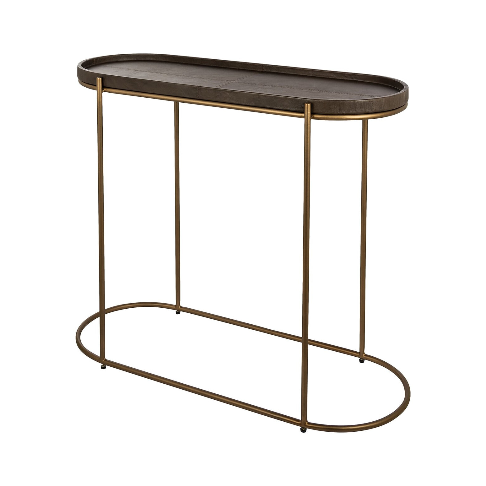 Richmond Sidetable Zillon Leder, 97cm - Bruin