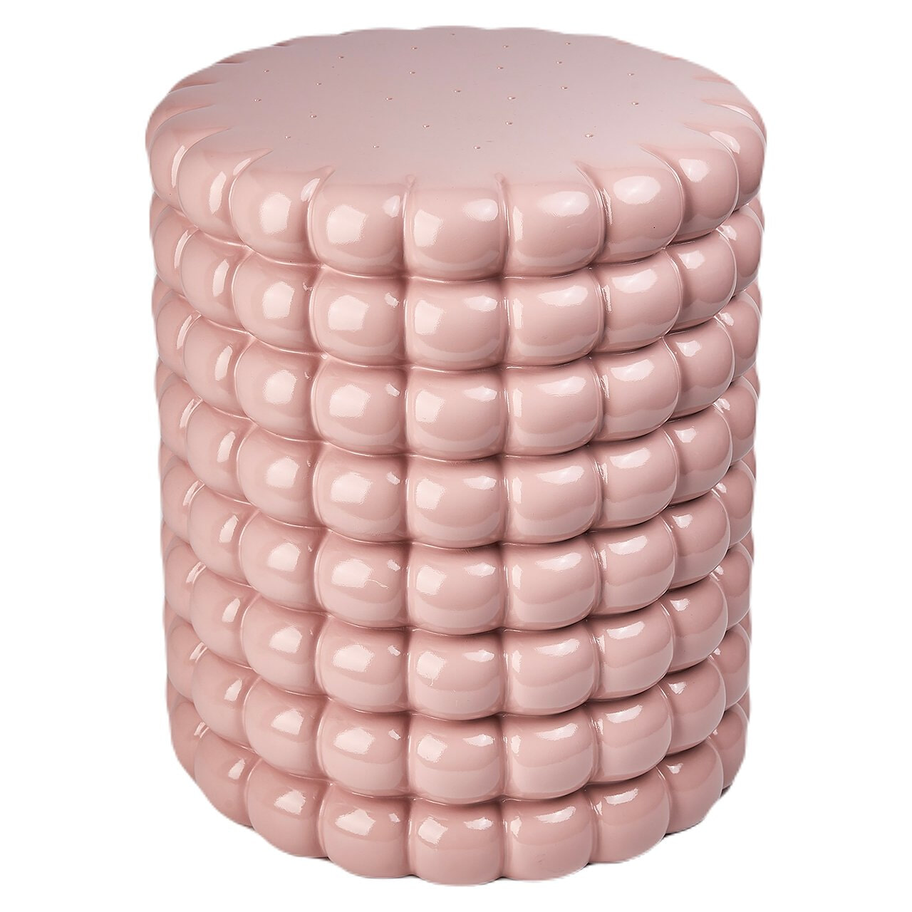 Richmond Ronde Bijzettafel Biscuit 38cm - Roze