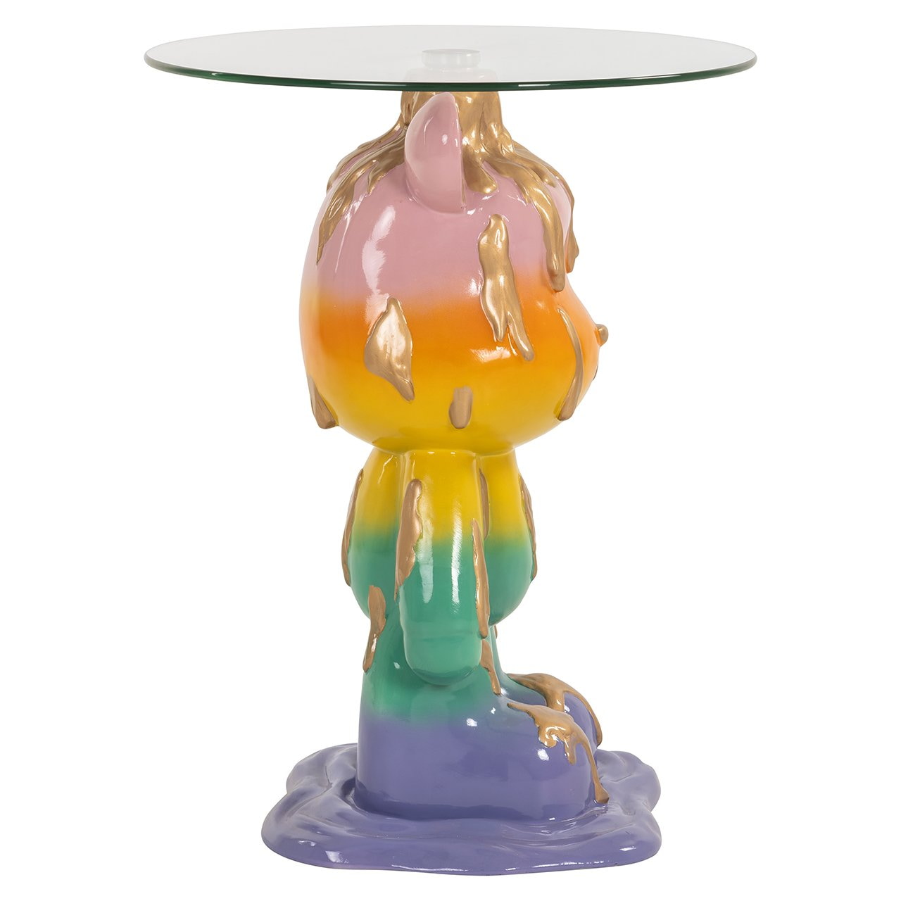 Richmond Ronde Bijzettafel 'Ebba' Glas, 48cm