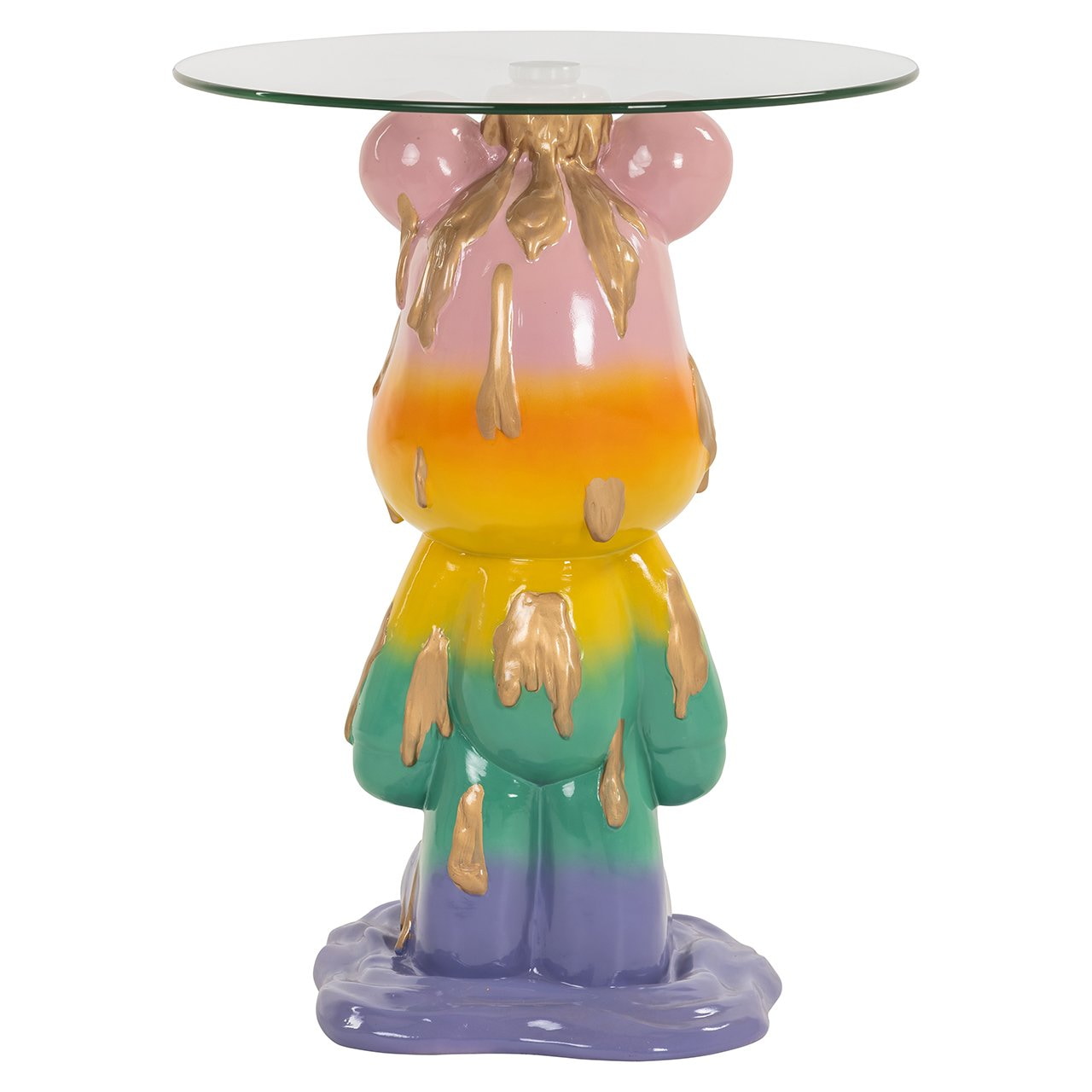 Richmond Ronde Bijzettafel 'Ebba' Glas, 48cm