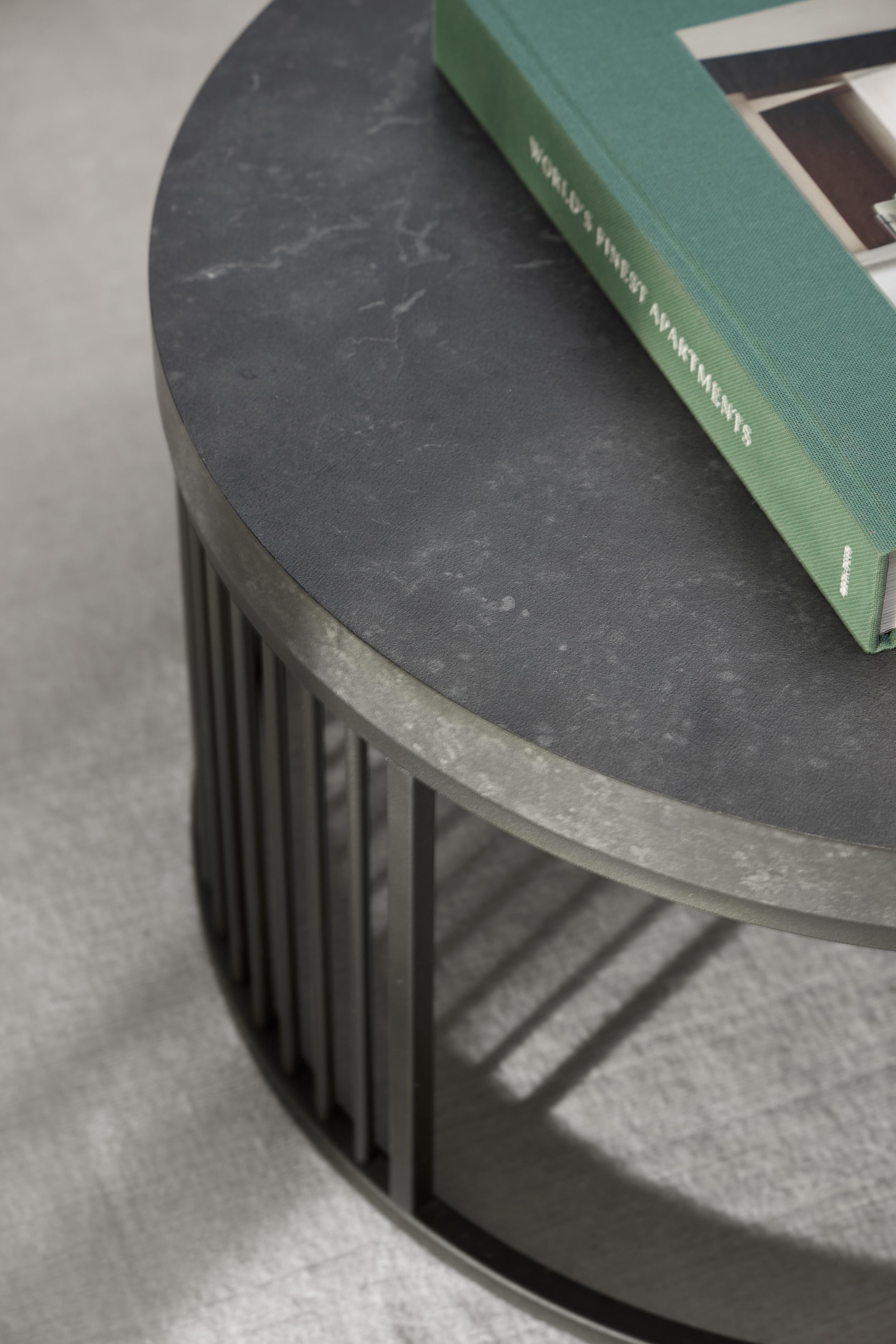 Bendt Ronde Salontafel 'Esme' Marmerlook, 65cm