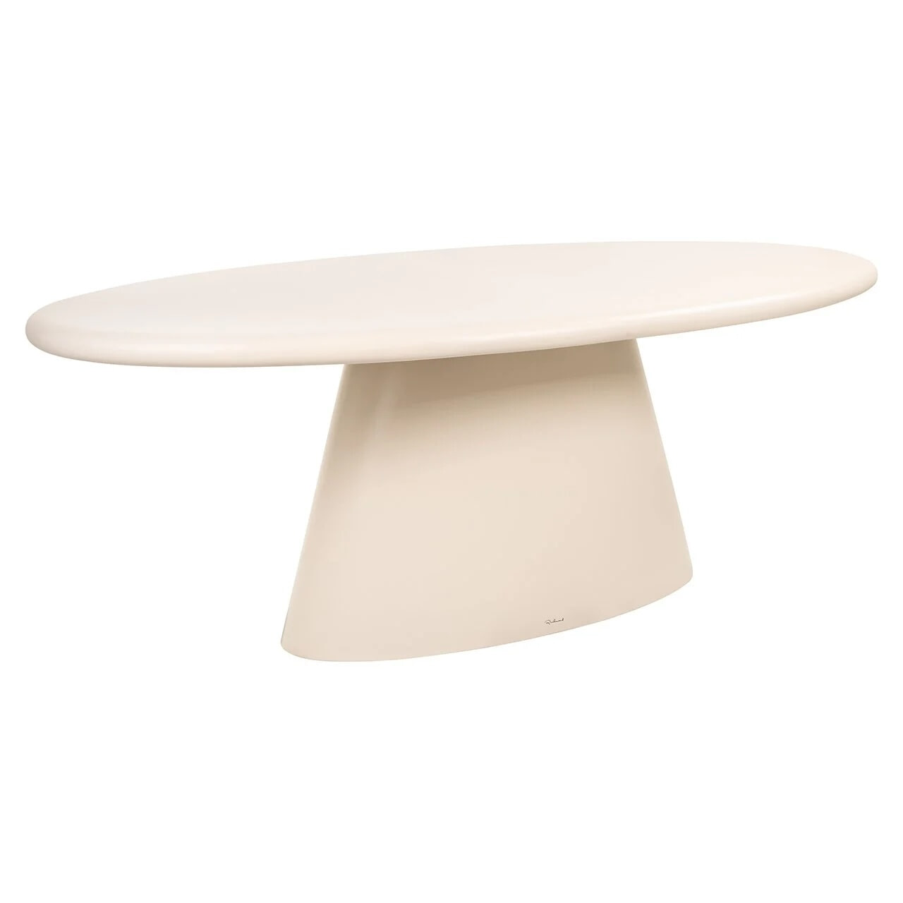 Richmond Ovale Eettafel Urban Bloom 220 x 115cm - Wit - Ovaal