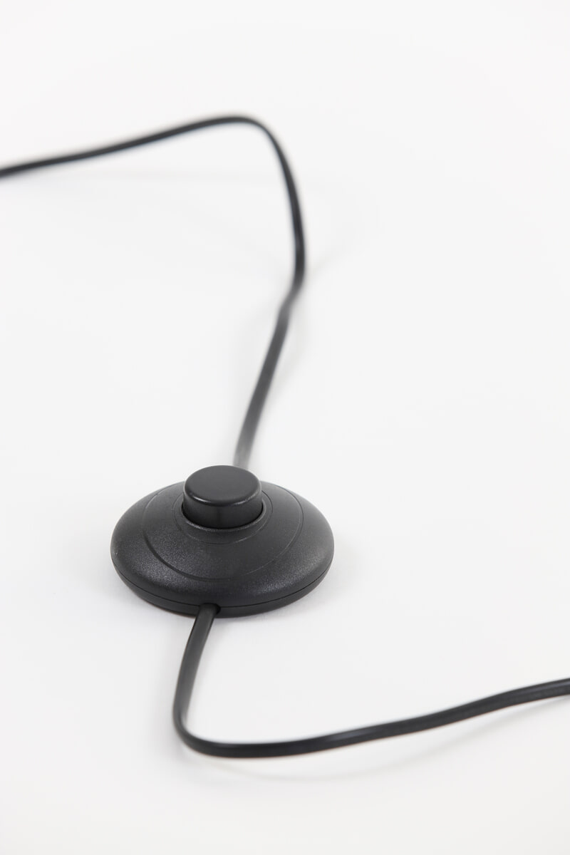 Light & Living Vloerlamp 'Adeta', mat zwart, 135cm hoog