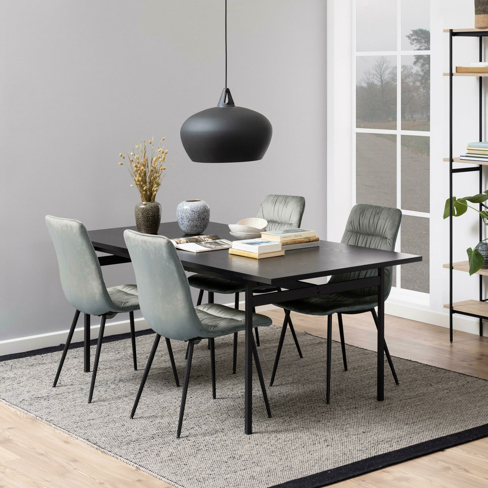Bendt Eettafel 'Mick' 200 x 90cm, kleur Zwart