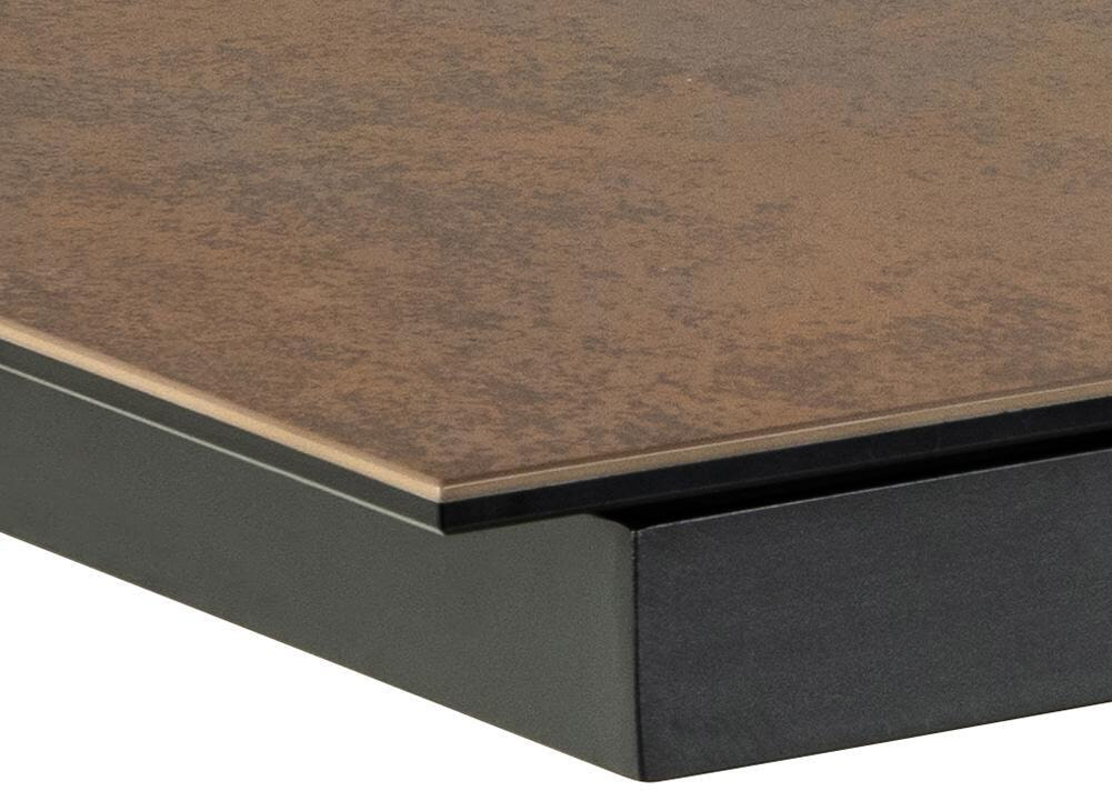 Bendt Uitschuifbare Eettafel 'Line' Keramiek, 200-240 x 100cm, kleur Bruin