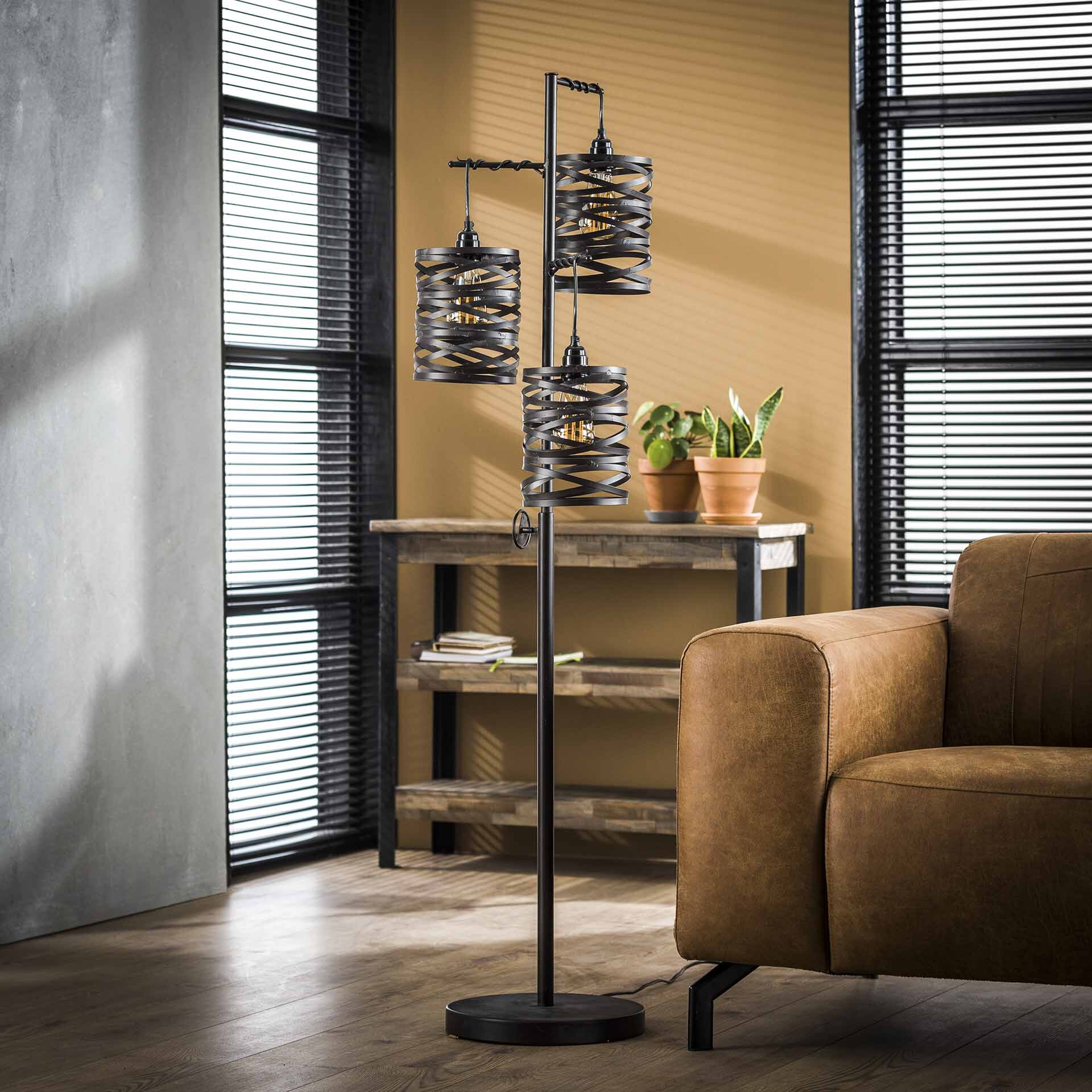 Vloerlamp 'Kristina' 3-lamps