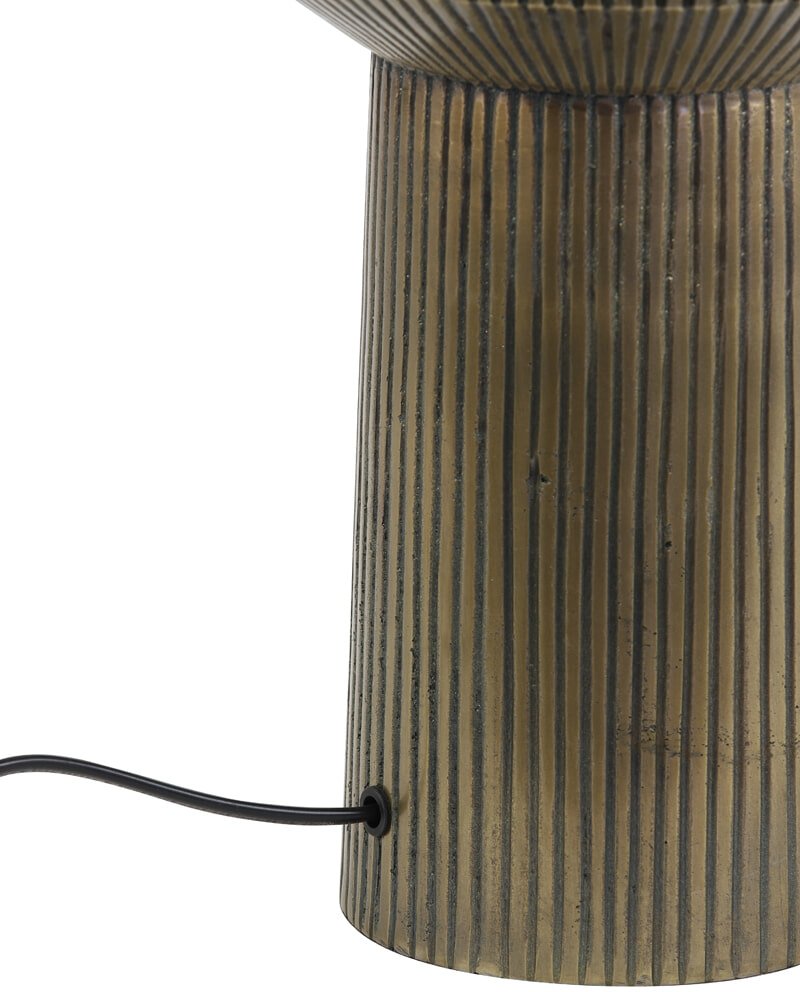Light & Living Tafellamp 'Briska' 50cm, kleur Antiek Brons (excl. kap)