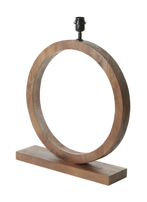 Light & Living Tafellamp Tinar 64cm hoog - Mat Bruin (excl. kap)