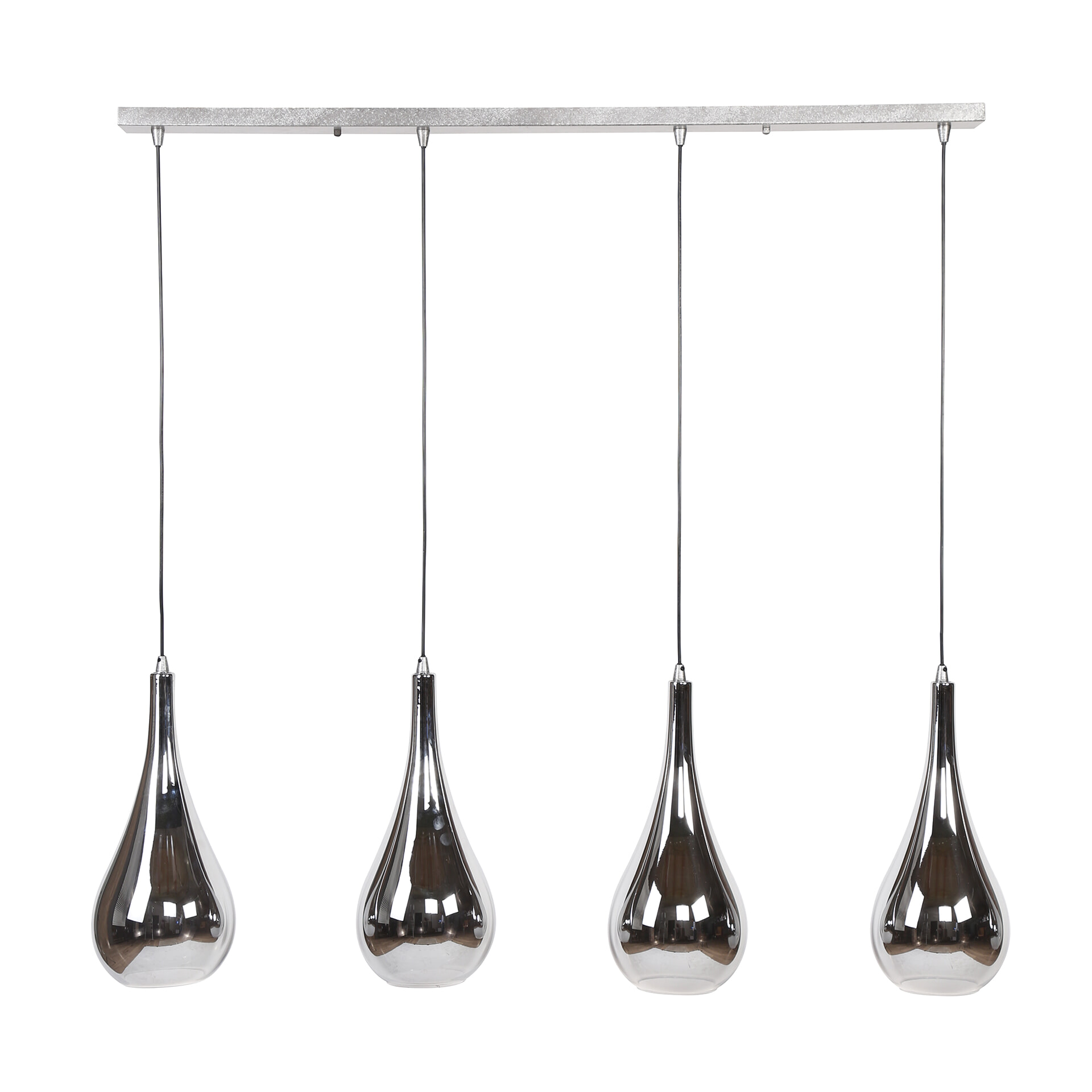Hanglamp 'Cassandra' 4-lamps, kleur Chrome