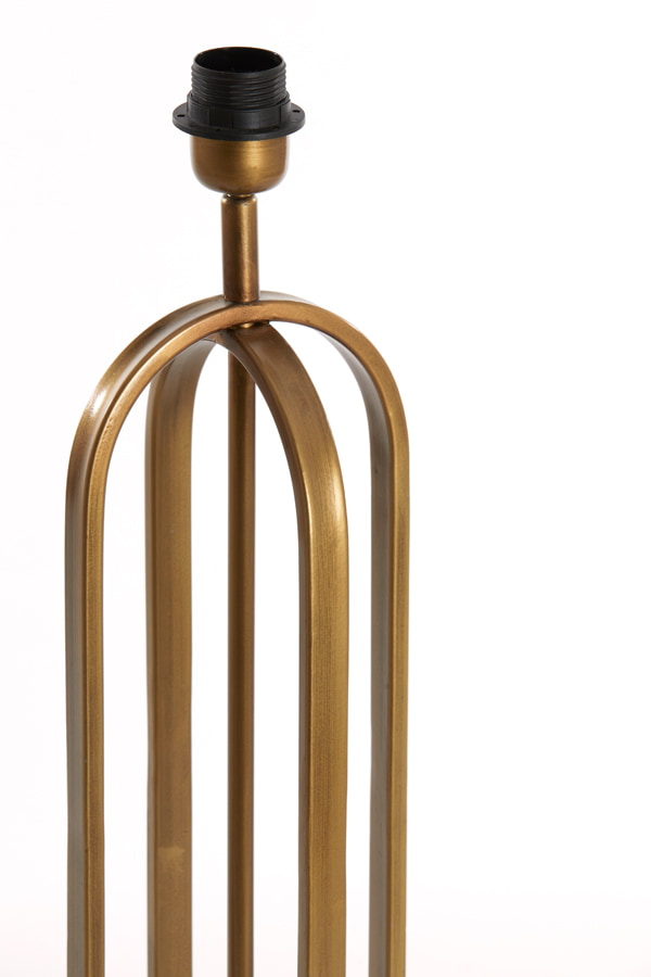 Light & Living Tafellamp 'Aster' 55cm hoog, kleur Antiek Brons (excl. kap)