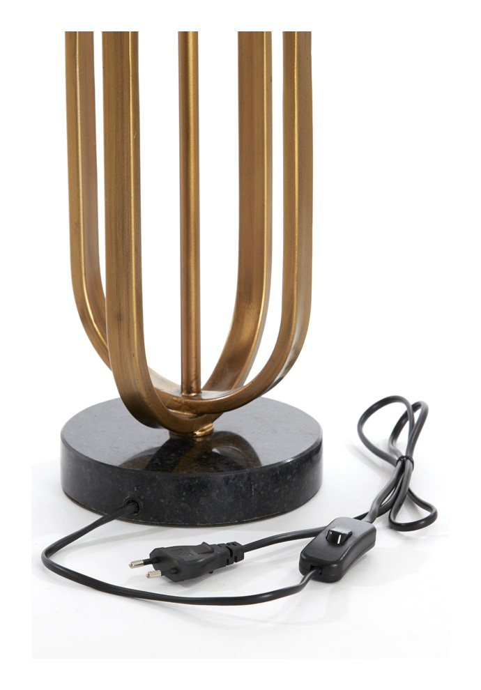 Light & Living Tafellamp 'Aster' 55cm hoog, kleur Antiek Brons (excl. kap)