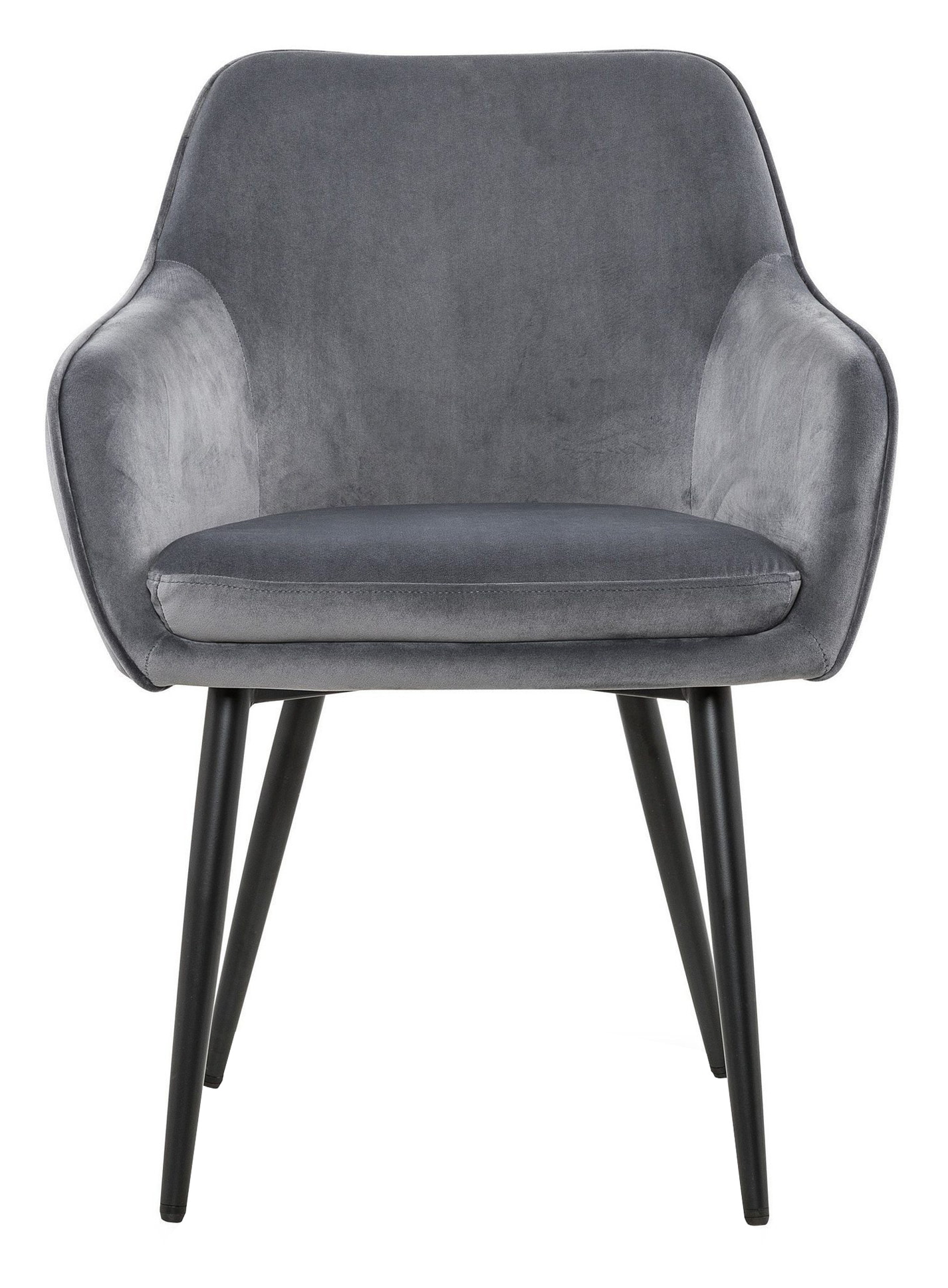 Artistiq Eetkamerstoel 'Juna' Velvet, kleur Grijs