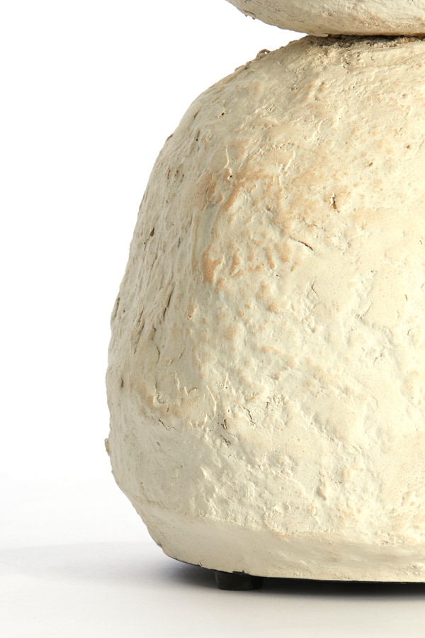 Light & Living Tafellamp 'Marree' Papier Maché, 52cm, kleur Crème (excl. kap)