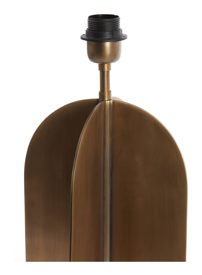 Light & Living Tafellamp 'Molago' 40cm, kleur Antiek Brons (excl. kap)