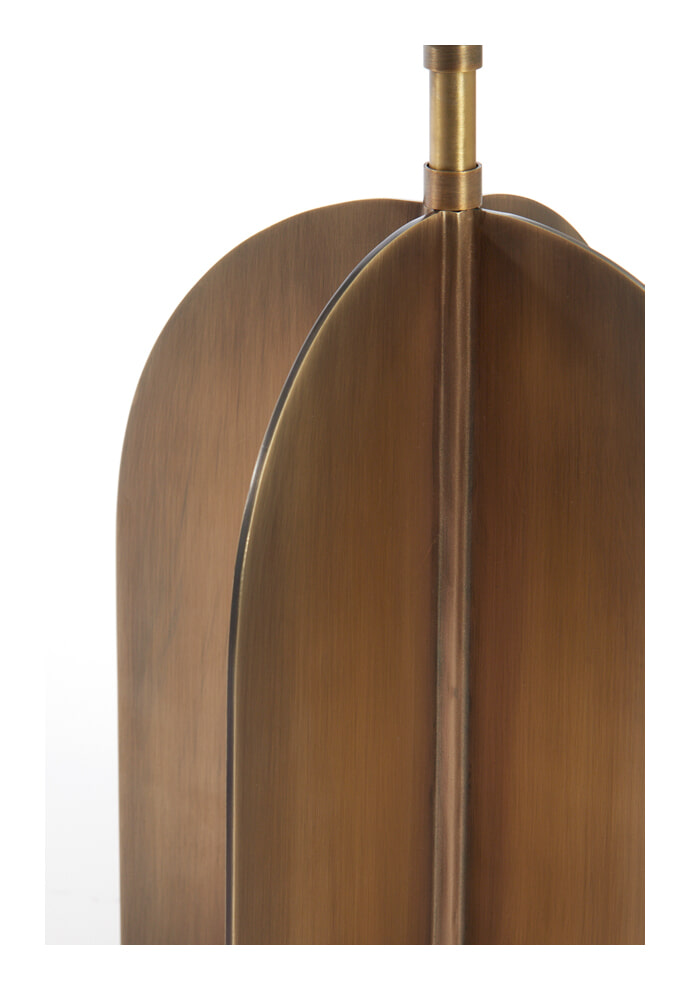 Light & Living Tafellamp 'Molago' 40cm, kleur Antiek Brons (excl. kap)