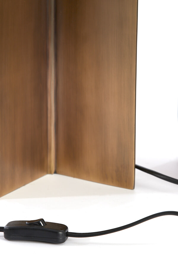 Light & Living Tafellamp 'Molago' 40cm, kleur Antiek Brons (excl. kap)
