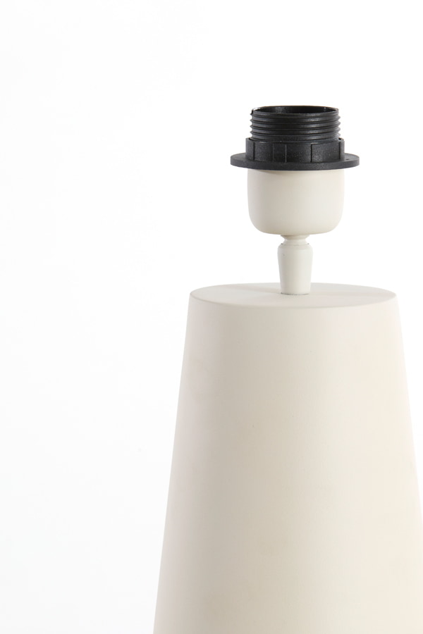 Light & Living Tafellamp 'Yelos' 35cm, kleur Mat Crème (excl. kap)