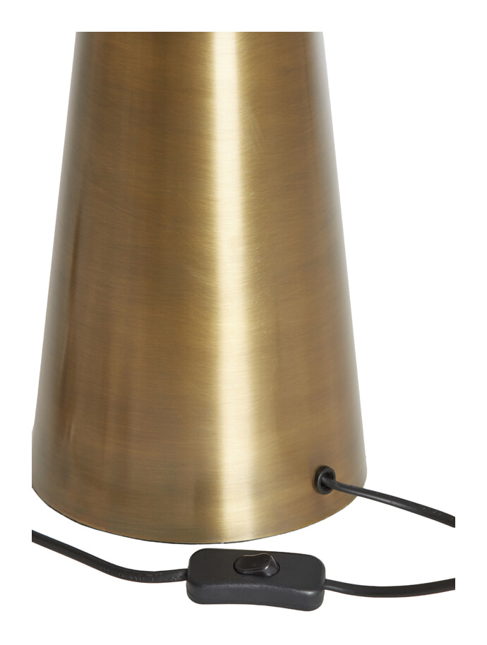 Light & Living Tafellamp 'Yelos' 43cm, kleur Antiek Brons (excl. kap)