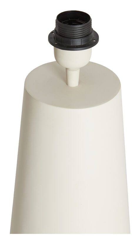Light & Living Tafellamp 'Yelos' 43cm, kleur Mat Crème (excl. kap)