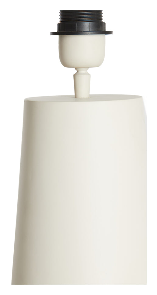 Light & Living Tafellamp 'Yelos' 43cm, kleur Mat Crème (excl. kap)