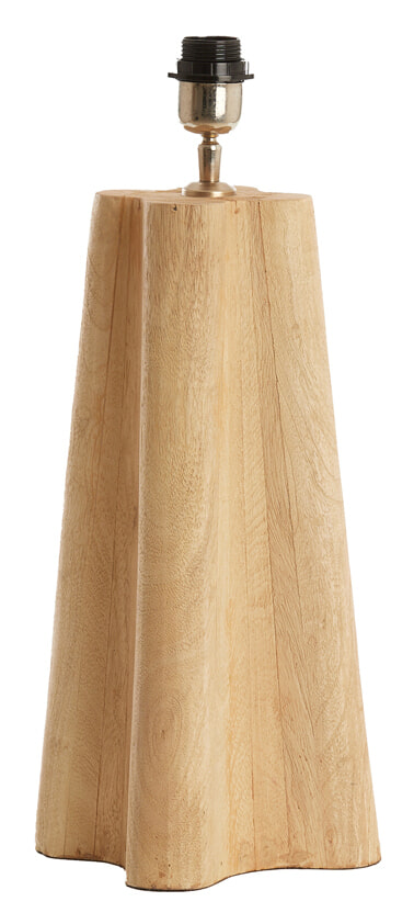 Light & Living Tafellamp 'Navelli' Mangohout, 40cm, kleur Naturel (excl. kap)