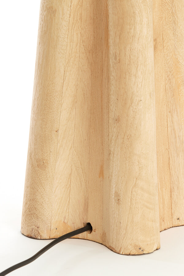 Light & Living Tafellamp 'Navelli' Mangohout, 40cm, kleur Naturel (excl. kap)