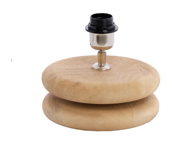 Light & Living Lampvoet Ø20x9 cm EBOLI hout mat naturel