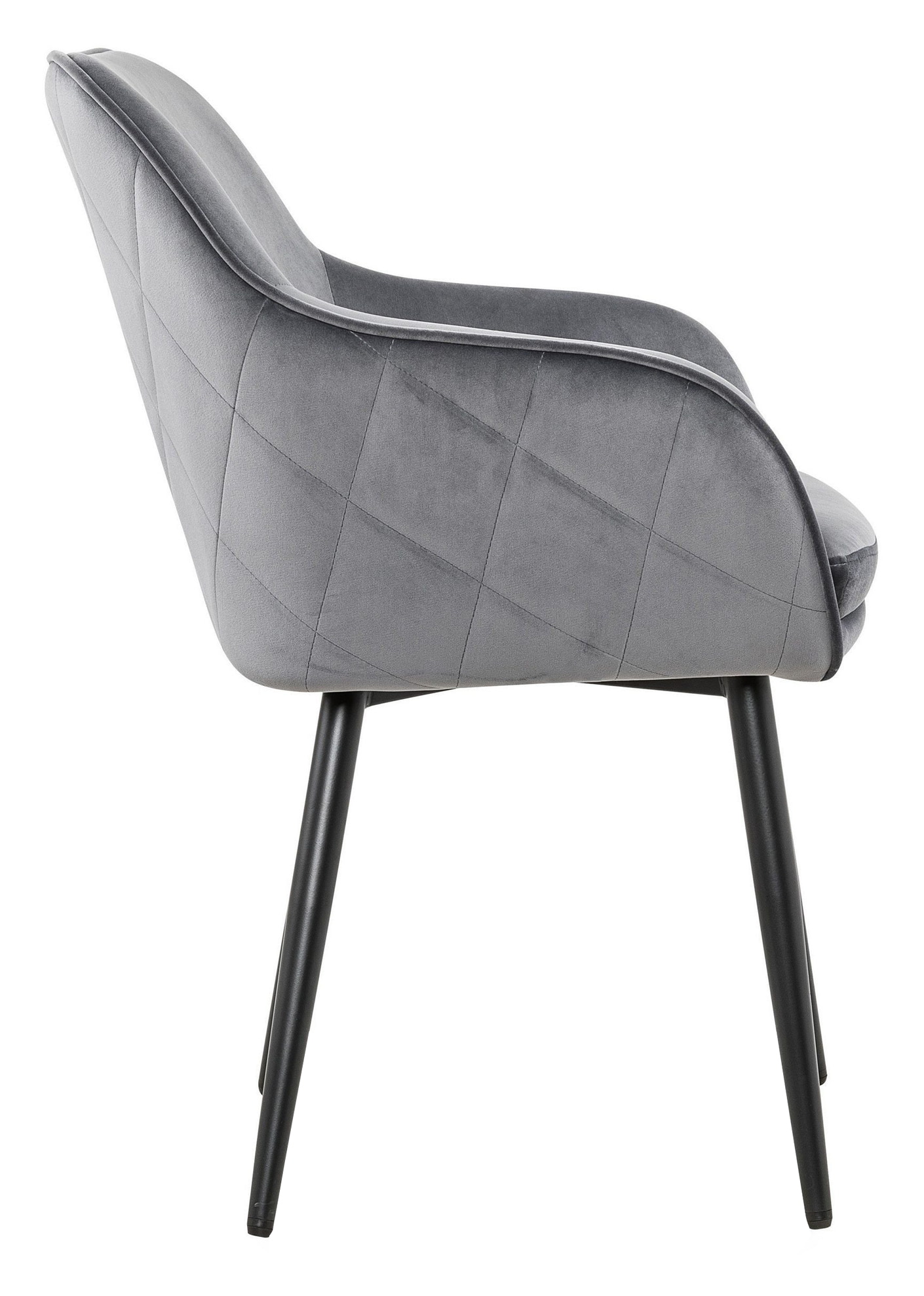 Artistiq Eetkamerstoel 'Juna' Velvet, kleur Grijs