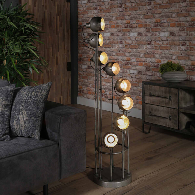 Vloerlamp 'Udo' 8-lamps