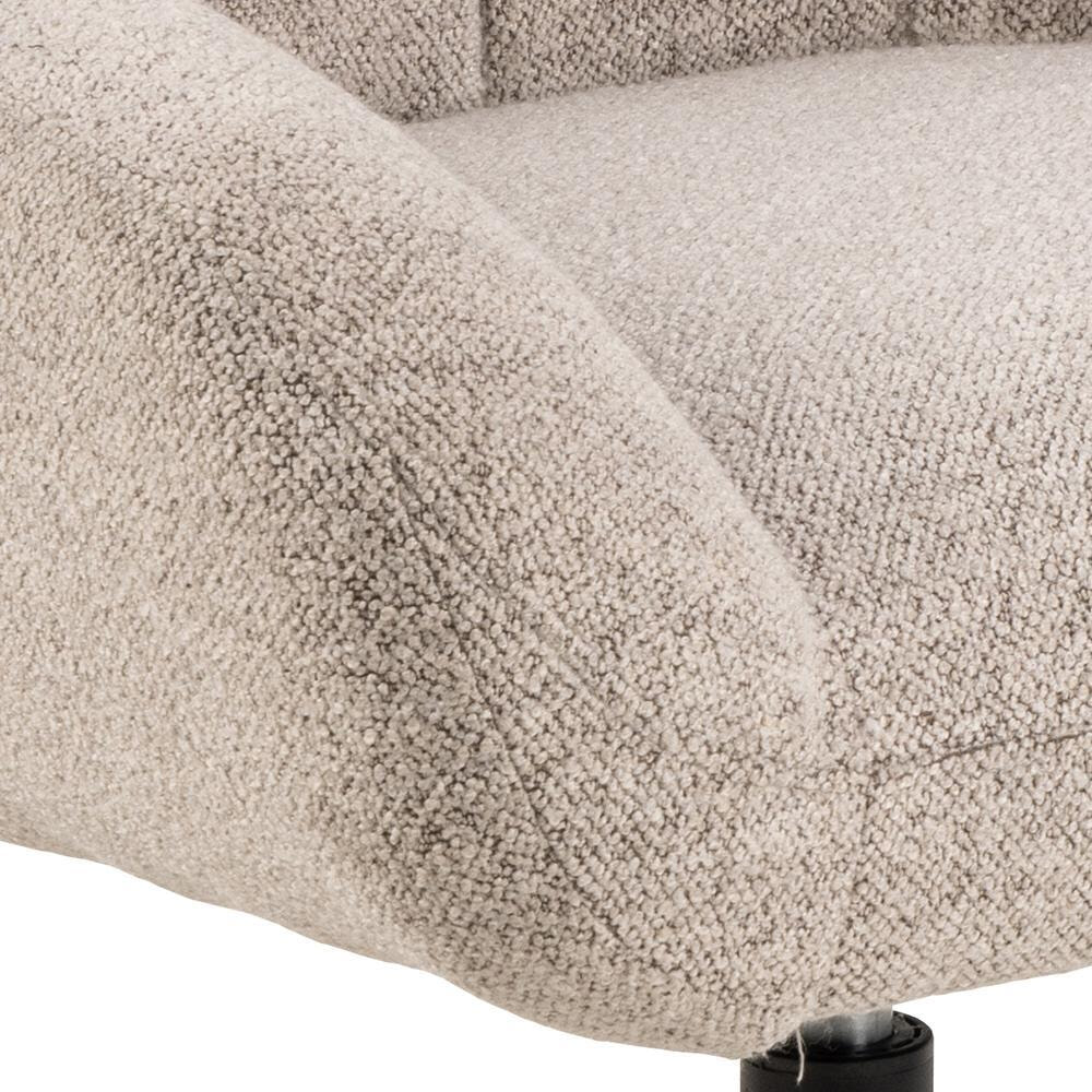 Sohome Draaifauteuil 'Nela' Bouclé, kleur Beige