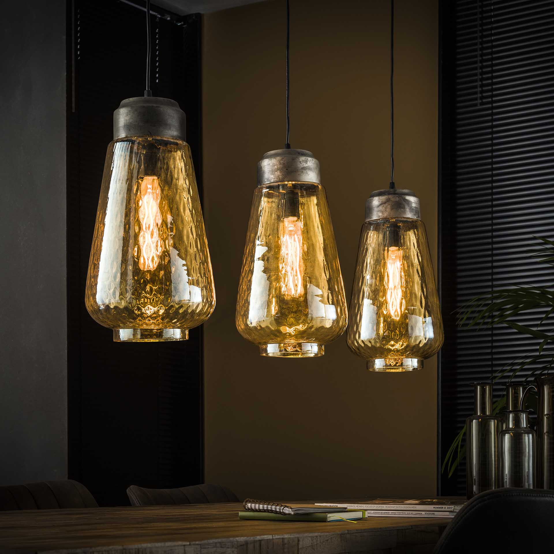 Hanglamp 'Natan' 3-lamps
