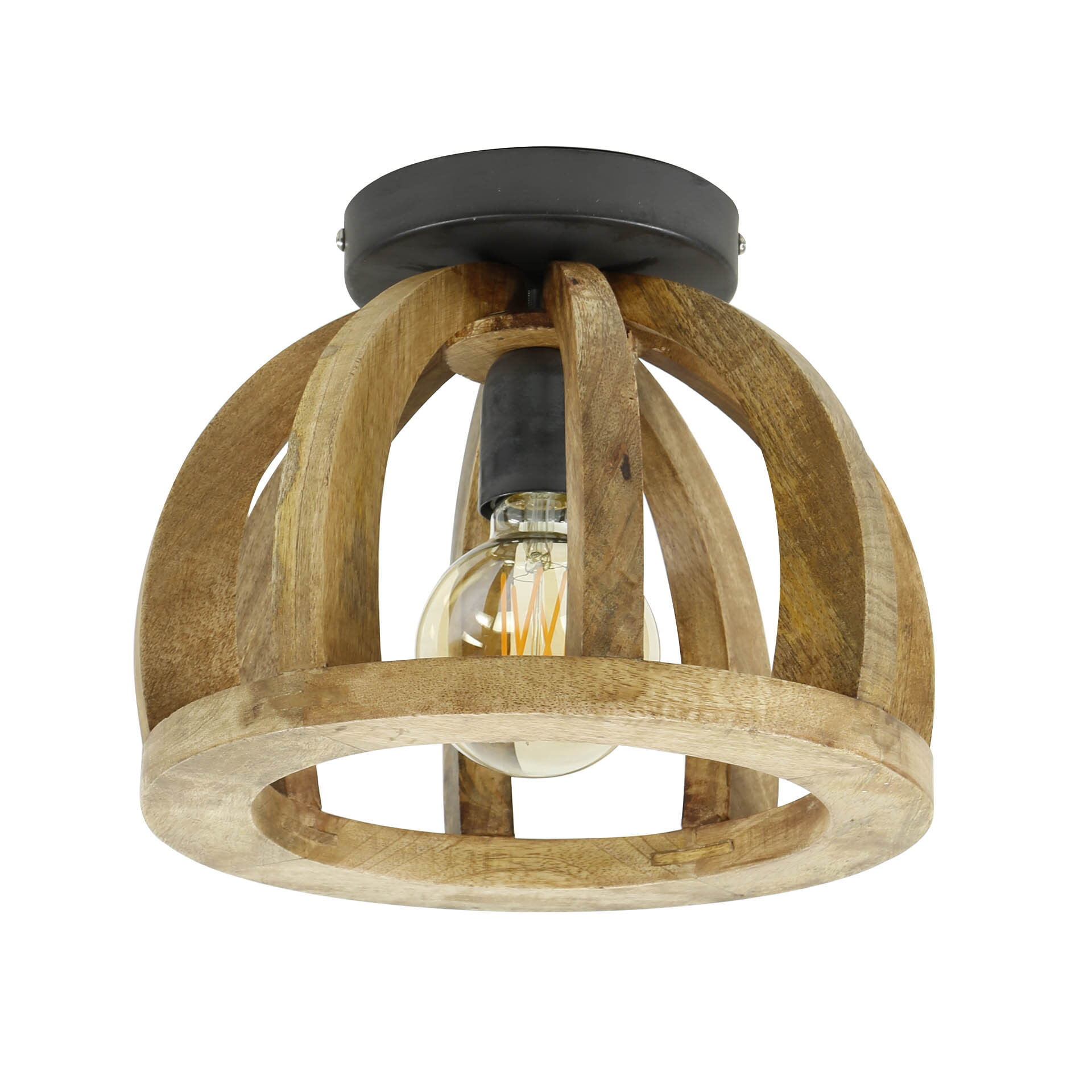 LifestyleFurn Plafondlamp 'Brenner' Mangohout