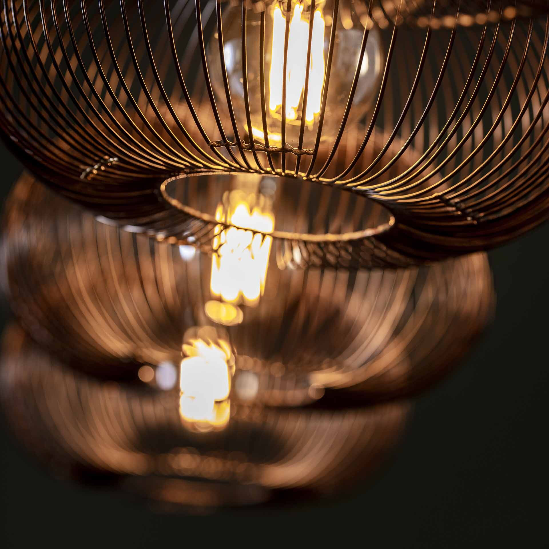 Hanglamp 'Mallory' Ø35cm, 4-lamps