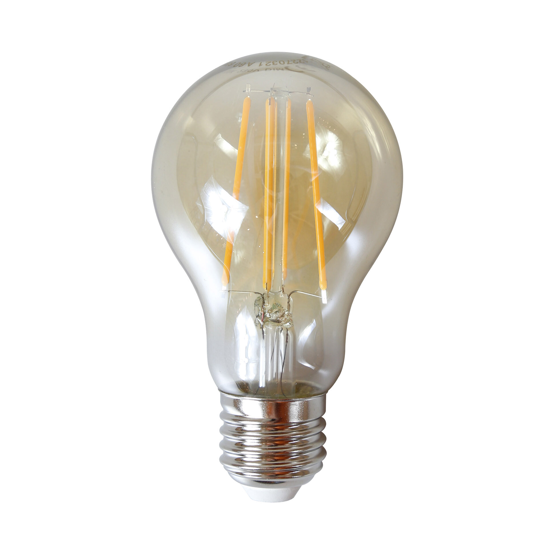 Kooldraadlamp 'Andre' E27 LED 6W, kleur Amber, dimbaar Kooldraadlamp 'Andre' E27 LED 6W, kleur Amber, dimbaar