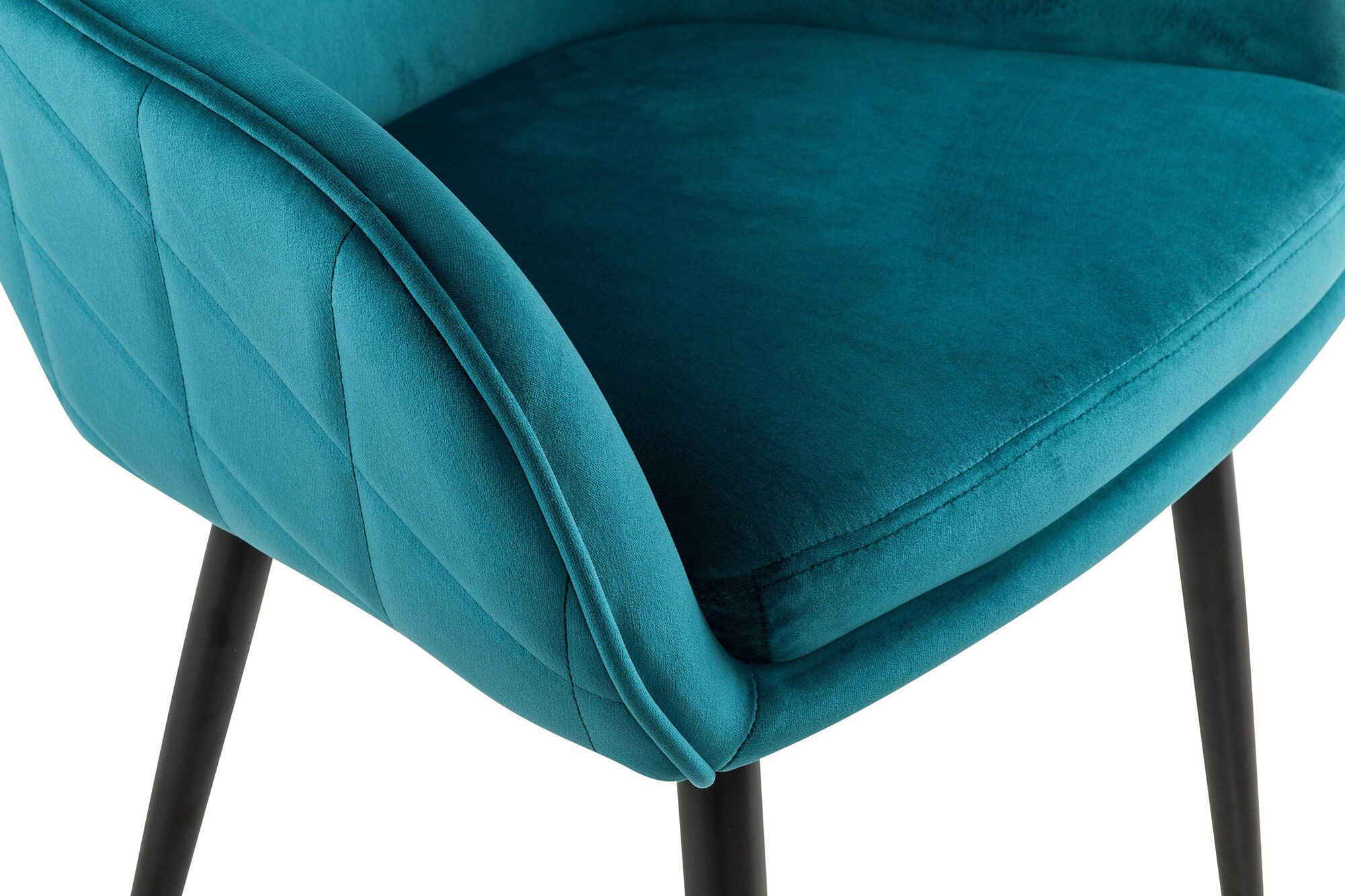 Artistiq Eetkamerstoel 'Juna' Velvet, kleur Turquoise