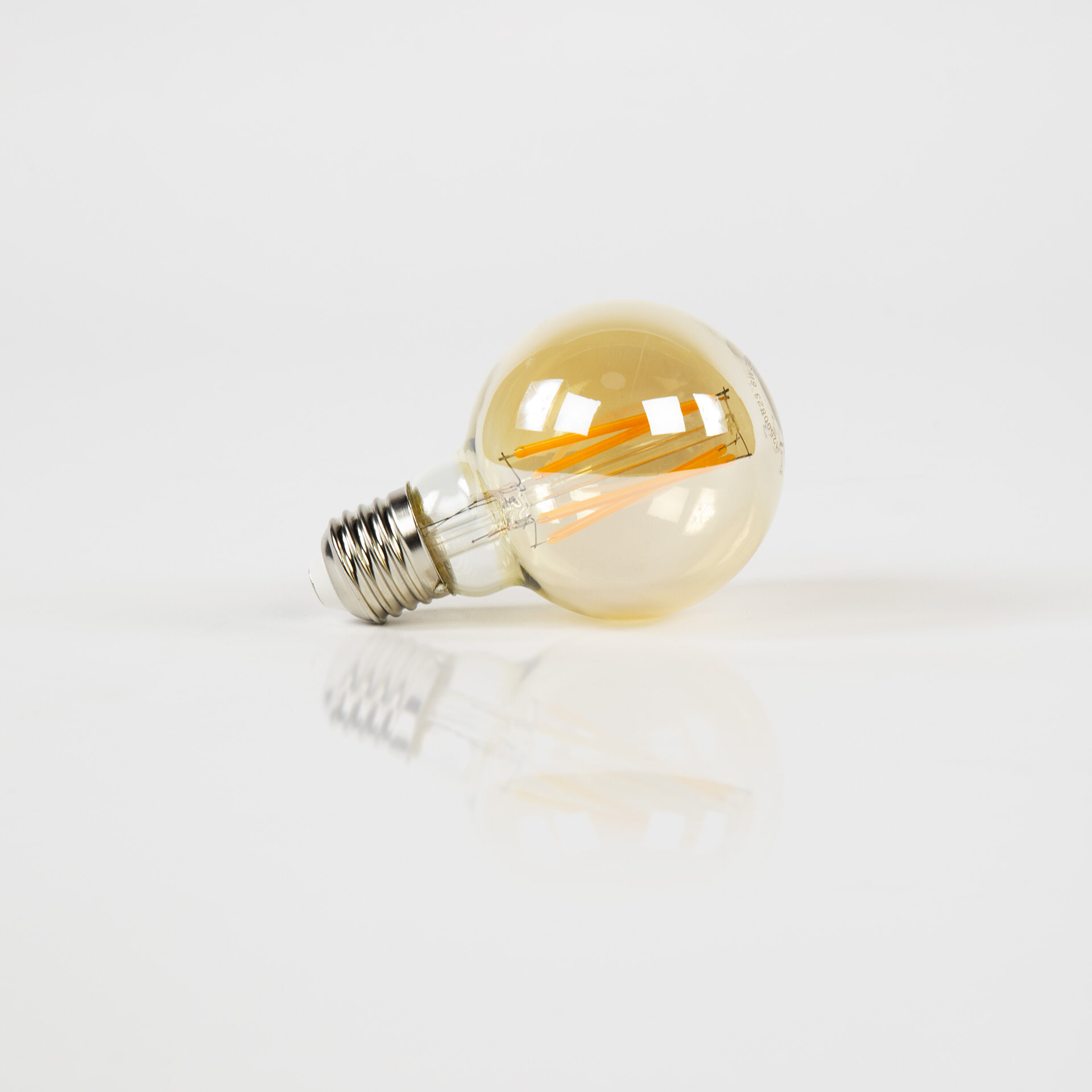 LifestyleFurn Kooldraadlamp 'LED' Bol Ø7cm, Amberkleurig, Dimbaar