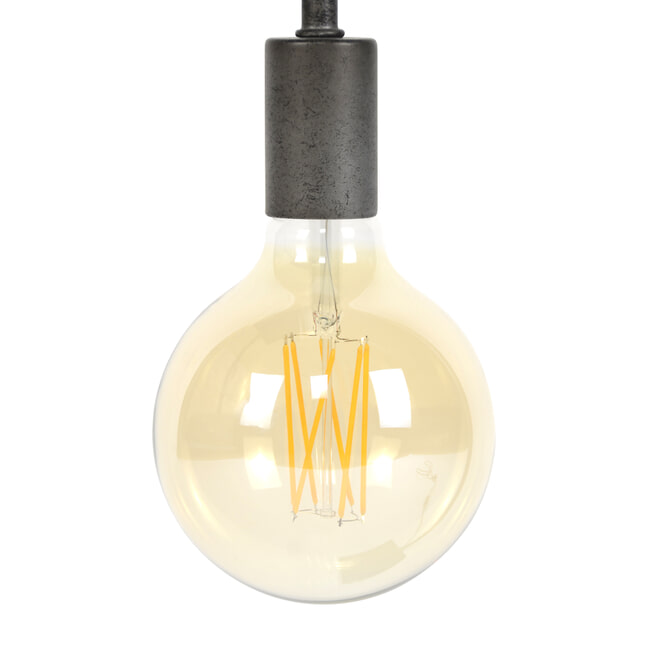 Kooldraadlamp 'Bol XL' Ø12,5cm E27 LED 6W goldline, dimbaar