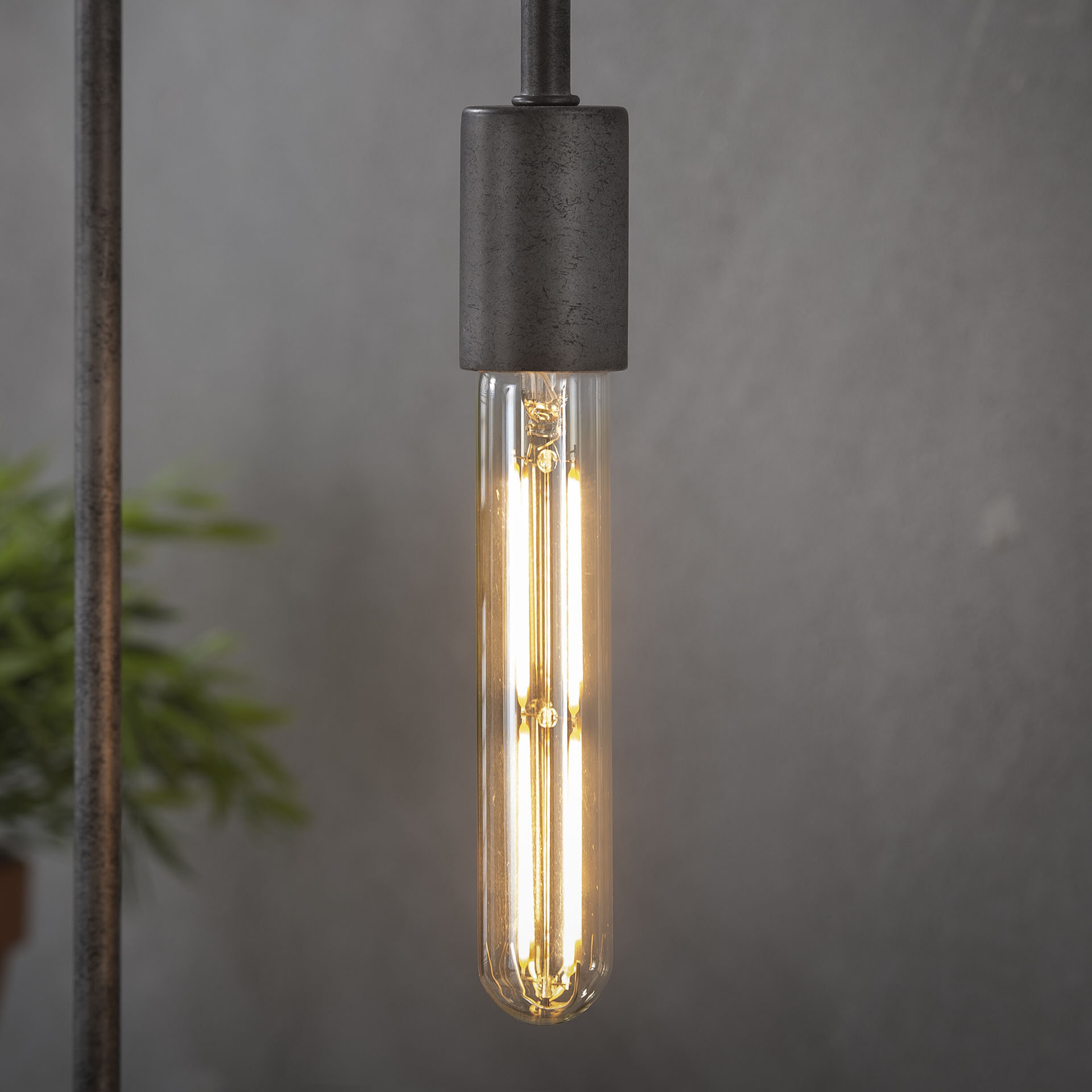LifestyleFurn Kooldraadlamp 'Buis' T32-L185 18,5cm, LED E27 4W, kleur Amber, dimbaar