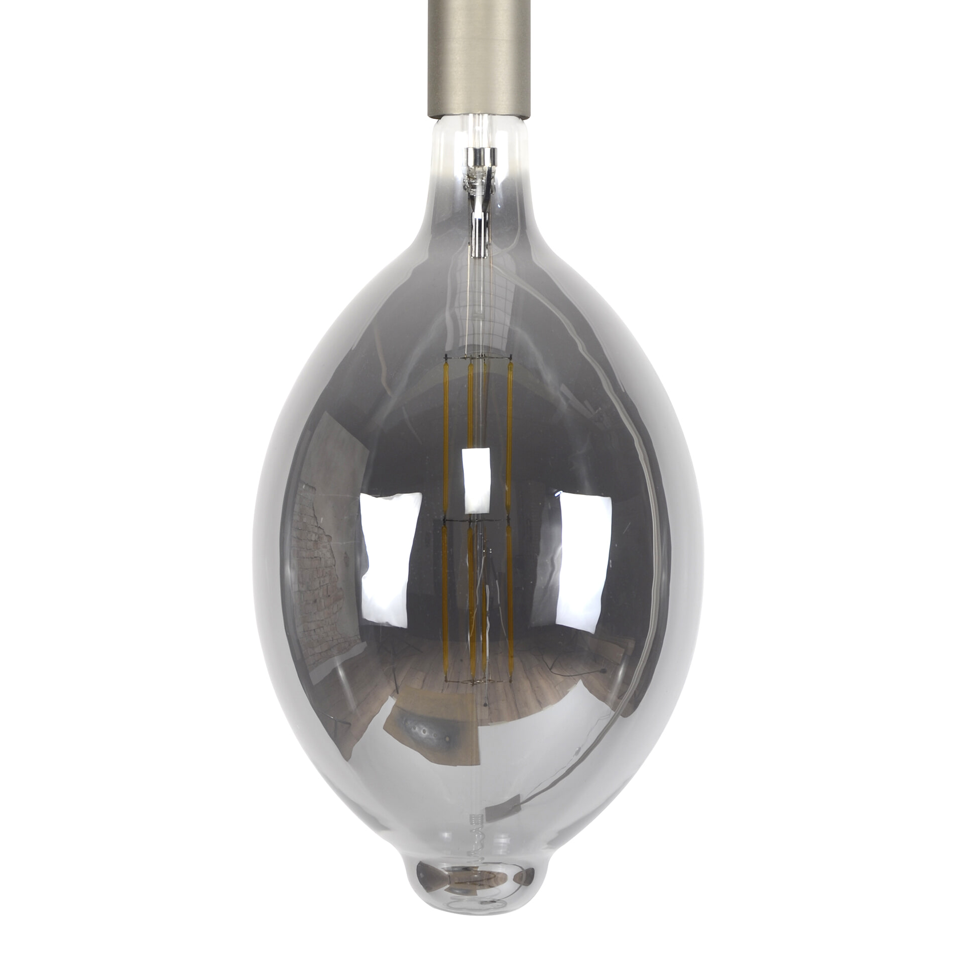 Kooldraadlamp 'Lain' E27 LED 8W, kleur Smoke Grey, dimbaar