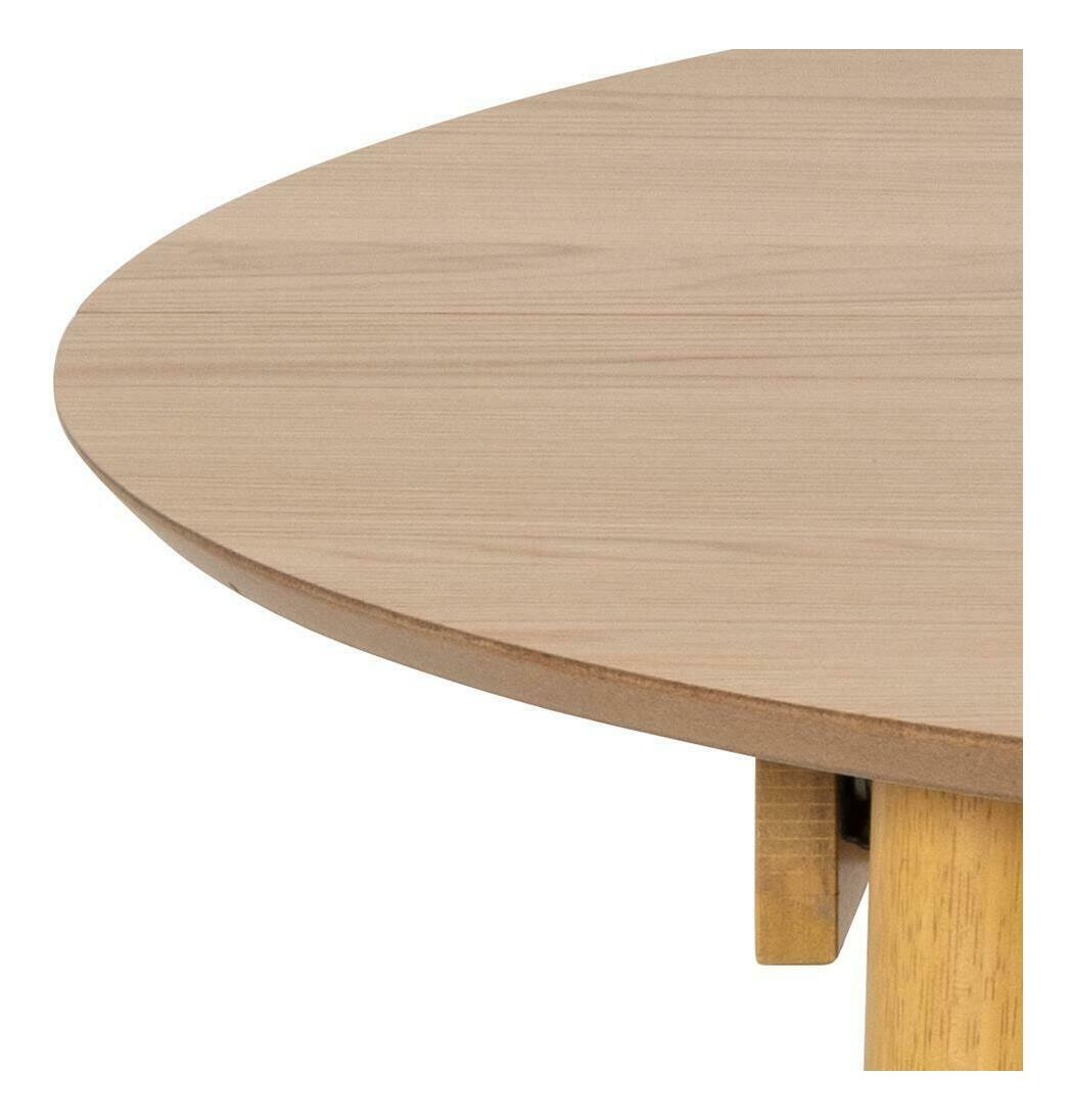 Bendt Uitschuifbare Ronde Eettafel 'Montreux' Eiken, 115-154 x 115cm, kleur Naturel